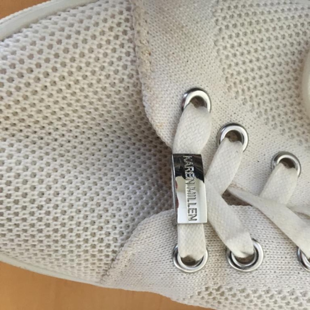 Karen Millen white summer sneakers